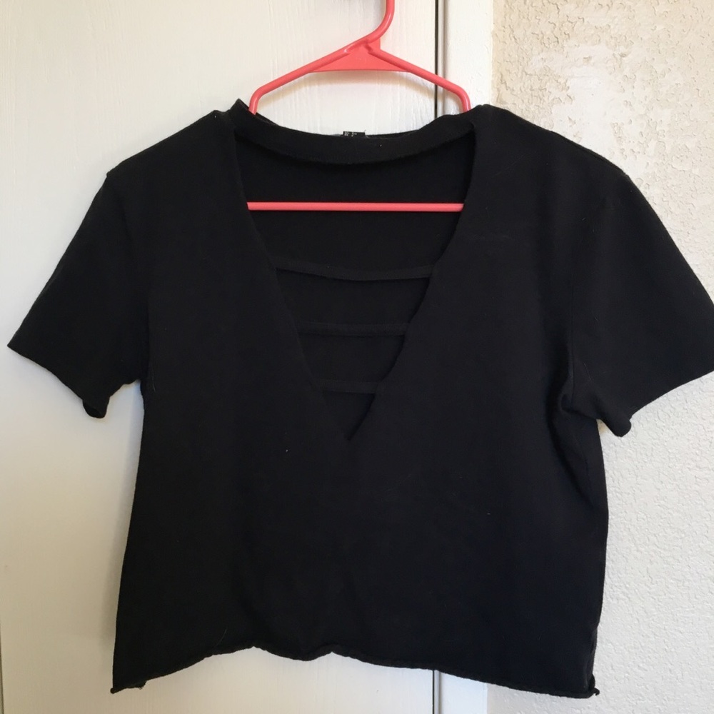 Black crop top women’s small
